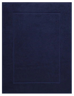 Duschvorleger Frottee 50x70cm Badvorleger Badmatte Badteppich PREMIUM dunkelblau - Bild 1 von 4