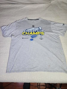 St Louis Blues 2019 Stanley Cup Champs Fanatics Authentic Locker Room T-Shirt 2x - Picture 1 of 9