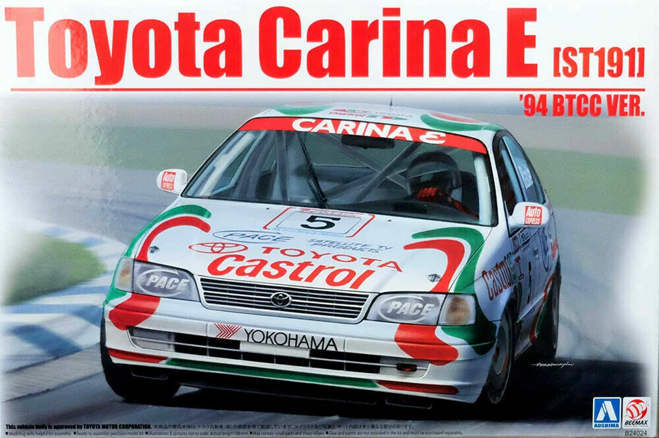 AOSHIMA BEEMAX KIT 1:24 AUTO TOYOTA CARINA E '94 BTCC ART B24024 24024 - Immagine 1 di 1