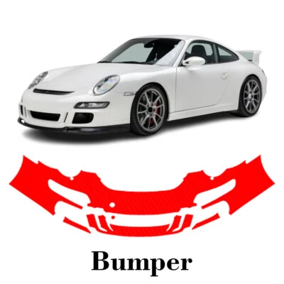 Front bumper PreCut PPF Paint Protection Film For Porsche 911 GT3 2006-2008 - Image 1 of 4