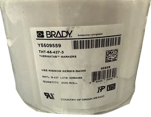 BRADY Self-Laminating Vinyl Wrap Around Labels 3.75" x 1" 3000 Labels Y5509559 - Picture 1 of 7