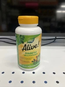 Nature's Way Alive! Diabetic Multivitamin, 120 Tablets - NEW SEALED- Exp 08/25 - Picture 1 of 4