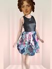 Bnwt Topshop Stunning Lashes Edit Pu And Floral Joint Dress Size 6