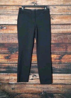 Calvin Klein Ankle Pants Size 2 Rayon Blend Slim Stretch Womens Black - Image 1 of 4