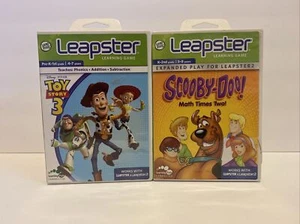 2 Leapster Learning Games Scooby-Doo Math Times Two! & Toy Story 3 - Picture 1 of 5