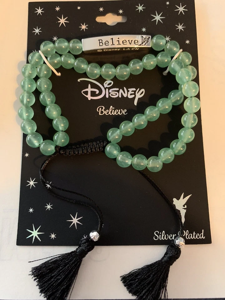 Pulsera de barra Disney enchapada en astilla “Tinker Bell Believe” Foto 1 de 1