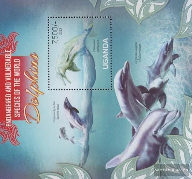 uganda Block419 MNH 2013 Delphine - Image 1 of 1