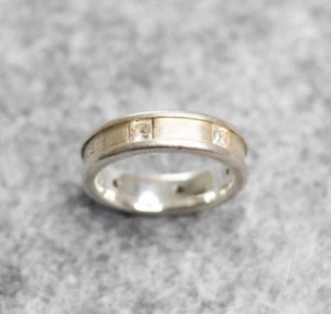MASSIVER ESPRIT SILBERRING in 925er STERLINGSILBER Gr. 8 - 57 / 7,66g Zirkonia - Bild 1 von 7