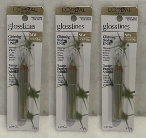 3 L'oreal GlossLines Glistening Shadow Liner - Limelight Shine - 0.09oz - Picture 1 of 1