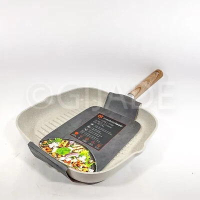 Masterclass Premium Antiadherente Parrilla Sartén Utensilios de Cocina 11 Pulgadas Beige Moteado Foto 1 de 4