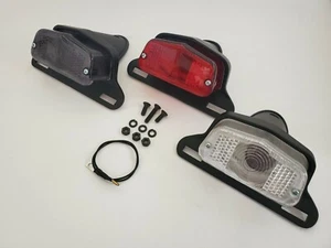 Lucas Motorcycle LED Tail Light With Black Bracket and Choice Of Lens Color - Bild 1 von 5