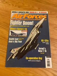 Air Forces Monthly Magazine March 2002 F-16 Fighter Jet Helicopter J-10 Bomber - Picture 1 of 10