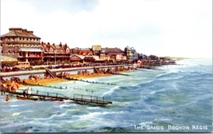 Vintage Postkarte The Sands Bognor Regis England Vereinigtes Königreich unbespielt - Bild 1 von 2