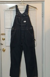 Vintage Sears Tradewear Union hergestellt dunkle Waschoveralls 38x32 Lätzchen Zimmermann EUC - Bild 1 von 12