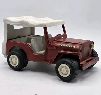 Tonka Toy, Willy's Jeep Die-Cast Metalw/ Removable Top Vtg 1970's  - Image 1 of 4