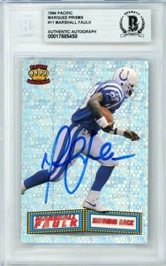 1994 Pacific Marquee Prisms #11 Marshall Faulk RC Colts BGS Autograph - Picture 1 of 2