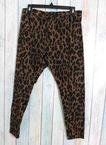 Style & Co Jeggings Hose Petite XL PXL braun schwarz Leopardenmuster Mid Rise - Bild 1 von 6