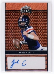 2024 Leaf Metal Jared Curtis Orange Shimmer RC Auto 10/10 #LA-JC4 Georgia - Picture 1 of 2