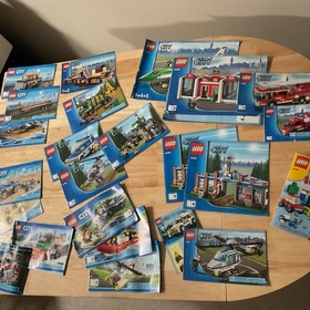 Lot x24 Lego City Instruction Manuals Only 7208 4440 60085  Police Fire Car Plow