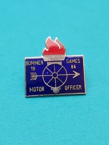 Summer Games 1984 Motor Officer Pin Vintage - Bild 1 von 3