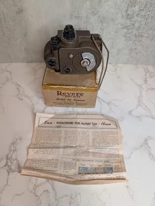 Vintage Revere 8mm Camera Model 88 with Original Box & Manual 1940s Untested - Picture 1 of 16