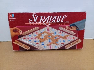 De colección 1989 Milton Bradley Scrabble Crucigrama Completo Puzzle Juego de Palabras - Imagen 1 de 14