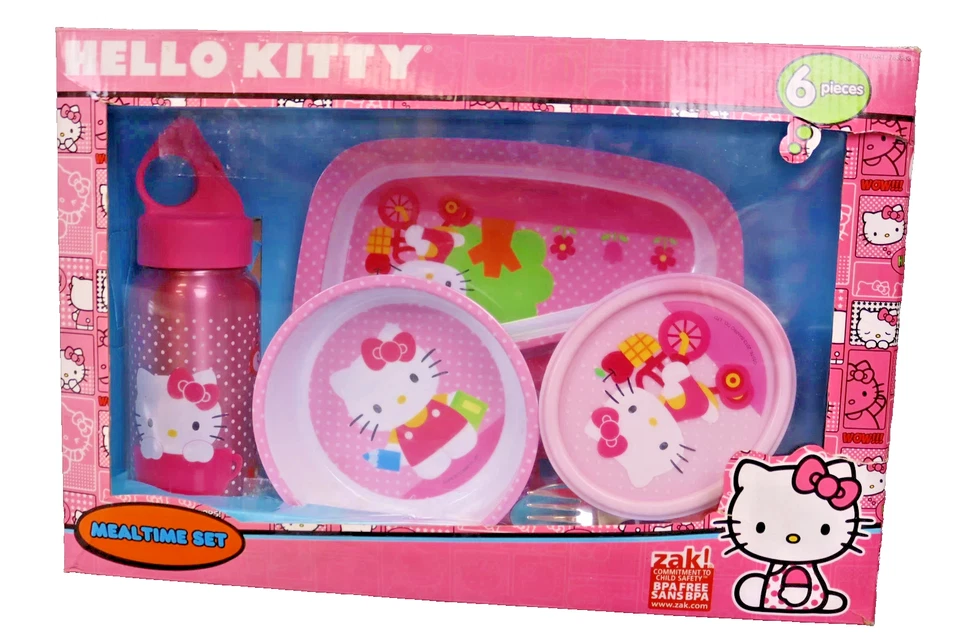 Juego de comidas Hello Kitty - 6 piezas [color rosa] Foto 1 de 1