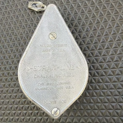 Carrete de línea de tiza y plomada vintage STRAIT LINE hecho en los EE. UU. The Erwin Co. Foto 1 de 4