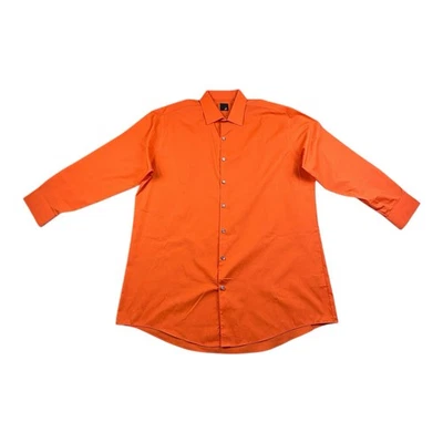 Camisa de Vestir JF J. Ferrar Calce Ajustado Naranja XL 17-17.5 32/33 Manga Larga Foto 1 de 4