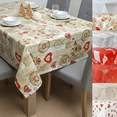 Tischdecke 5€/m² Wachstuch Tischtuch Tischbelag Abwaschbar Weihnachten Küche DIY - Bild 1 von 4