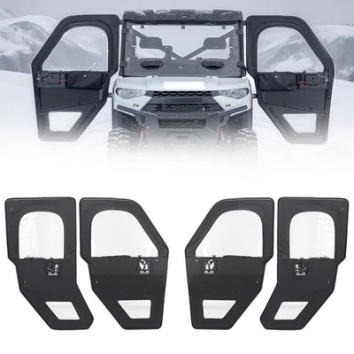 Puertas de cabina blanda con marco de acero para Polaris Ranger Crew XP 1000 2018-2023 Foto 1 de 4