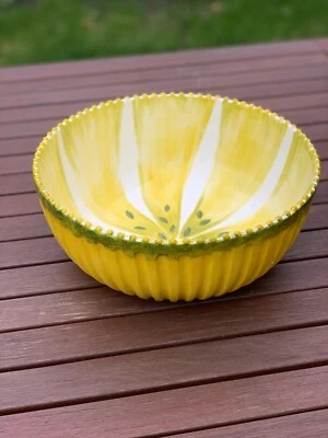 BASSANO KERAMIK SCHÜSSEL 29 CM ZITRONE 3D MOTIV AUS ITALIEN NEU - Bild 1 von 4