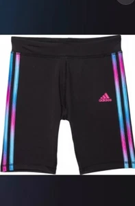 Adidas Big Girls Gradient 3-stripe Bike Shorts Size L (14)  - Picture 1 of 3