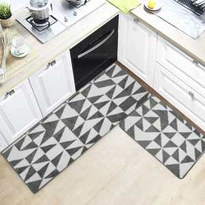 2Pcs Kitchen Mat Anti Fatigue Floor Mat Non-slip Kitchen Rugs Water wuMDC - Picture 1 of 10