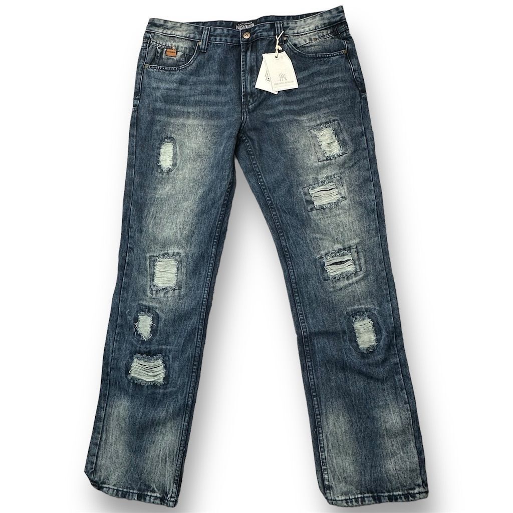 ウェア PARISH Stonewashed Pants William Cotton Stonewash Patchwork Cargo Pants