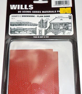 New Wills Scenic Series Brickwork Plain Bond SSMP212 - Picture 1 of 1