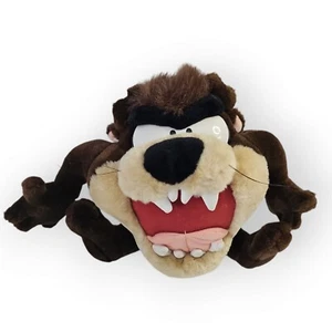 1997 Vintage Taz Tazmanian Devil Plush Stuffed Animal Looney Tunes Play-By-Play - Picture 1 of 5