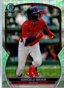 2023 Bowman Chrome Marcelo Mayer rifrattore bagliore lunare Boston Red Sox #BCP-107 - Foto 1 di 2