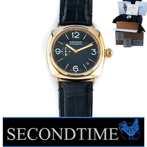 Panerai Radiomir 40 mm oro rosa 18k esfera negra PAM00103 - Juego completo enero 2003 - Imagen 1 de 16