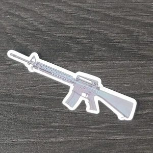 Calcomanía de vinilo adhesiva para computadora portátil pistola rifle de asalto - #13 - Imagen 1 de 2