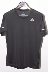 Adidas ClimaLite Energy Running Uomo M Medium Nero Maglia Sportiva Riflettente - Foto 1 di 16
