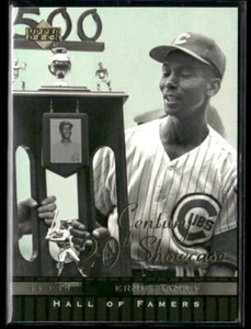 2001 Upper Deck Hall of Famers #S9 Ernie Banks #S9 20th Century Showcase - Picture 1 of 2