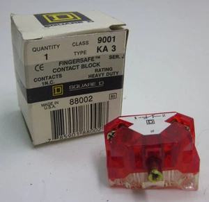 Bloque de contactos Square D 9001KA3 seguro para dedos, 1 N.C. - Imagen 1 de 3