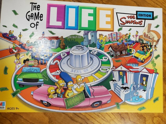 The Game Of Life - Simpsons Edition | Jogo de Tabuleiro Hasbro Usado  1404588 | enjoei