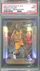 2003-04 Bowman Chrome Rookie and Stars Refractor #69 Reggie Miller No 175 of 300