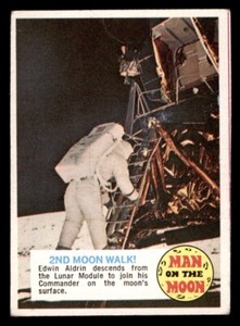 1970 Topps Man on the Moon #81 Second Moon Walk VG *d3