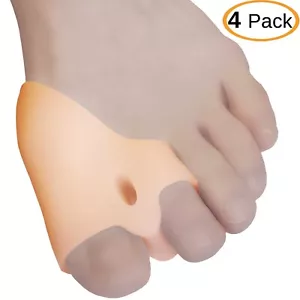 Chiroplax Juanete Corrector Alivio Protector Almohadilla Dedo del pie Separador Manga Espaciadora 4pcs - Imagen 1 de 7
