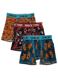 Scooby-Doo Boys 3-Pack Athletic Stretch Underwear Boxer Briefs - Picture 1 of 1