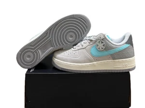 Nike Air Force 1 Low Snowflake Grey Blue DQ0790-001 Mens Size 8 No Lid - Picture 1 of 5