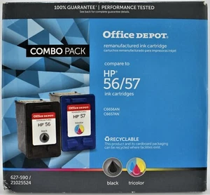 Office Depot HP 56/57 Tintenpatronen Combo Set C6656AN & C6657AN - Bild 1 von 7